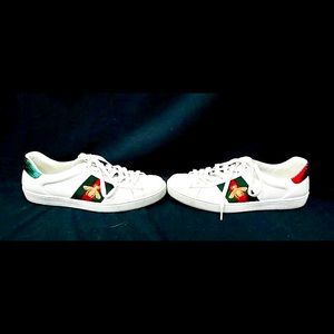 Gucci Ace Bee Embroidered Shoes Size 9.5